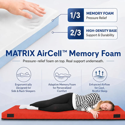 Matrix Air-Cell Memory Foam Camping Mattress
