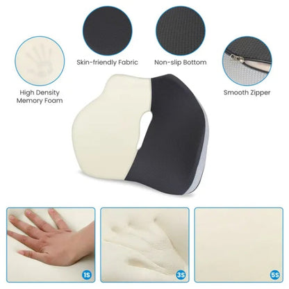 Lumbar Disc Herniation Pain Relief Pillow – Ergonomic Back Support Cushion