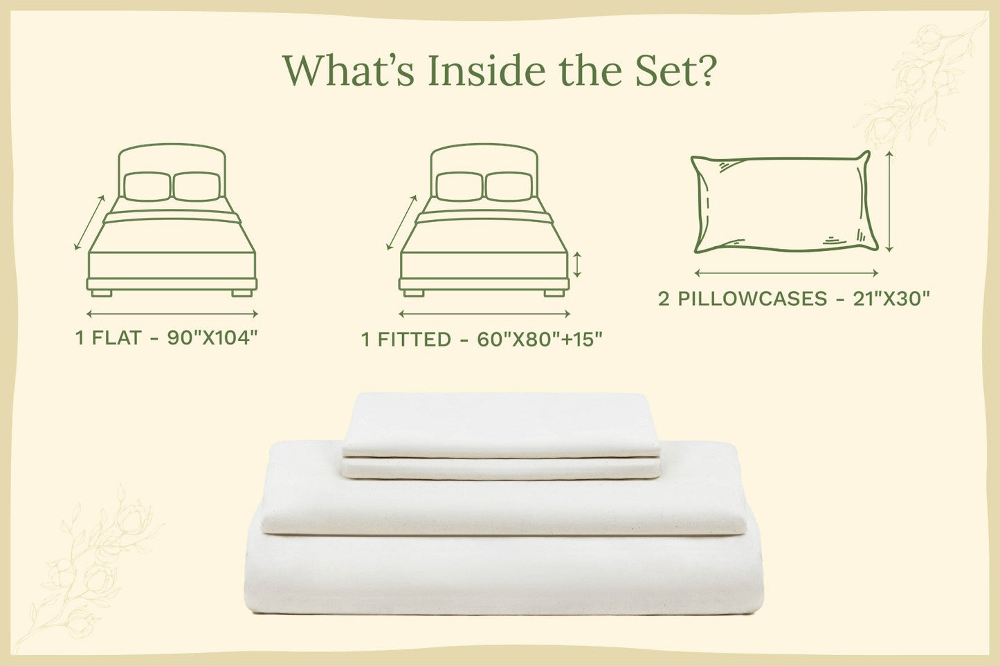 Organic Sateen Bed Sheets Set