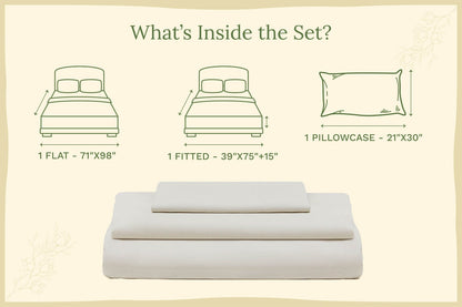 Organic Sateen Bed Sheets Set