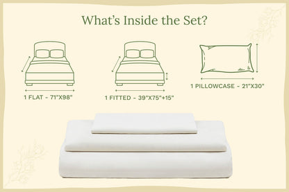 Organic Sateen Bed Sheets Set