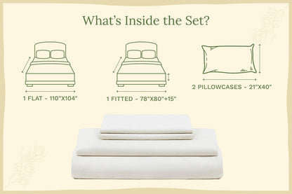 Organic Sateen Bed Sheets Set