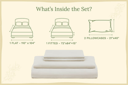 Organic Sateen Bed Sheets Set