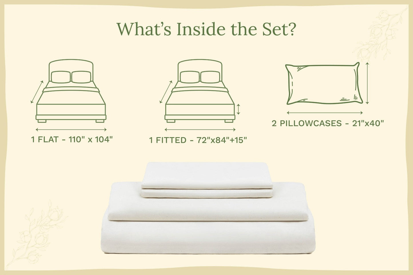 Organic Sateen Bed Sheets Set