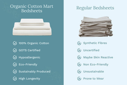 Organic Sateen Bed Sheets Set