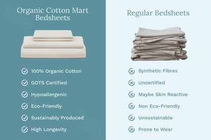 Organic Sateen Bed Sheets Set
