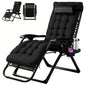 Zero Gravity Recliner Chair Foldable Patio Lounge w/Cup Holder & Cushion