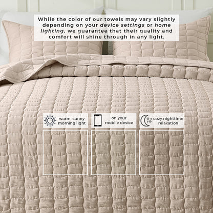 Gauze Quilt Set - Wave Stitch Collection