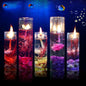 Candle Color Fragrance Smokeless Candle Ocean Shell Jelly Candle Scented Pillar Candles Ocean Scented Candles Long Lasting Blue Candles for Home Scented Candles ForWedding Valentine's Day Christmas