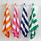 Cotton Velour Cabana Stripe Beach Towel - Novia Collection