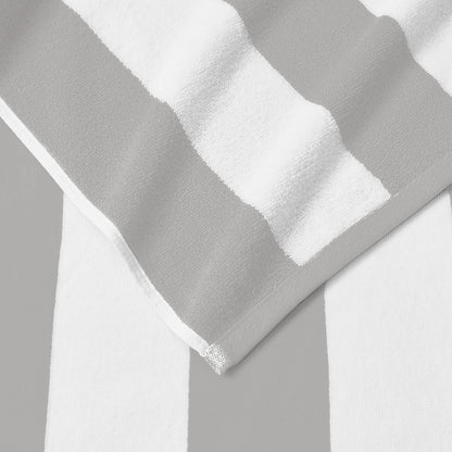 Cotton Velour Cabana Stripe Beach Towel - Novia Collection