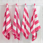Cotton Velour Cabana Stripe Beach Towel - Novia Collection