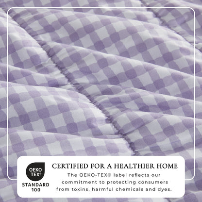 Gingham Printed Quilt Set - Gingham Collection