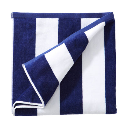 Cotton Velour Cabana Stripe Beach Towel - Novia Collection