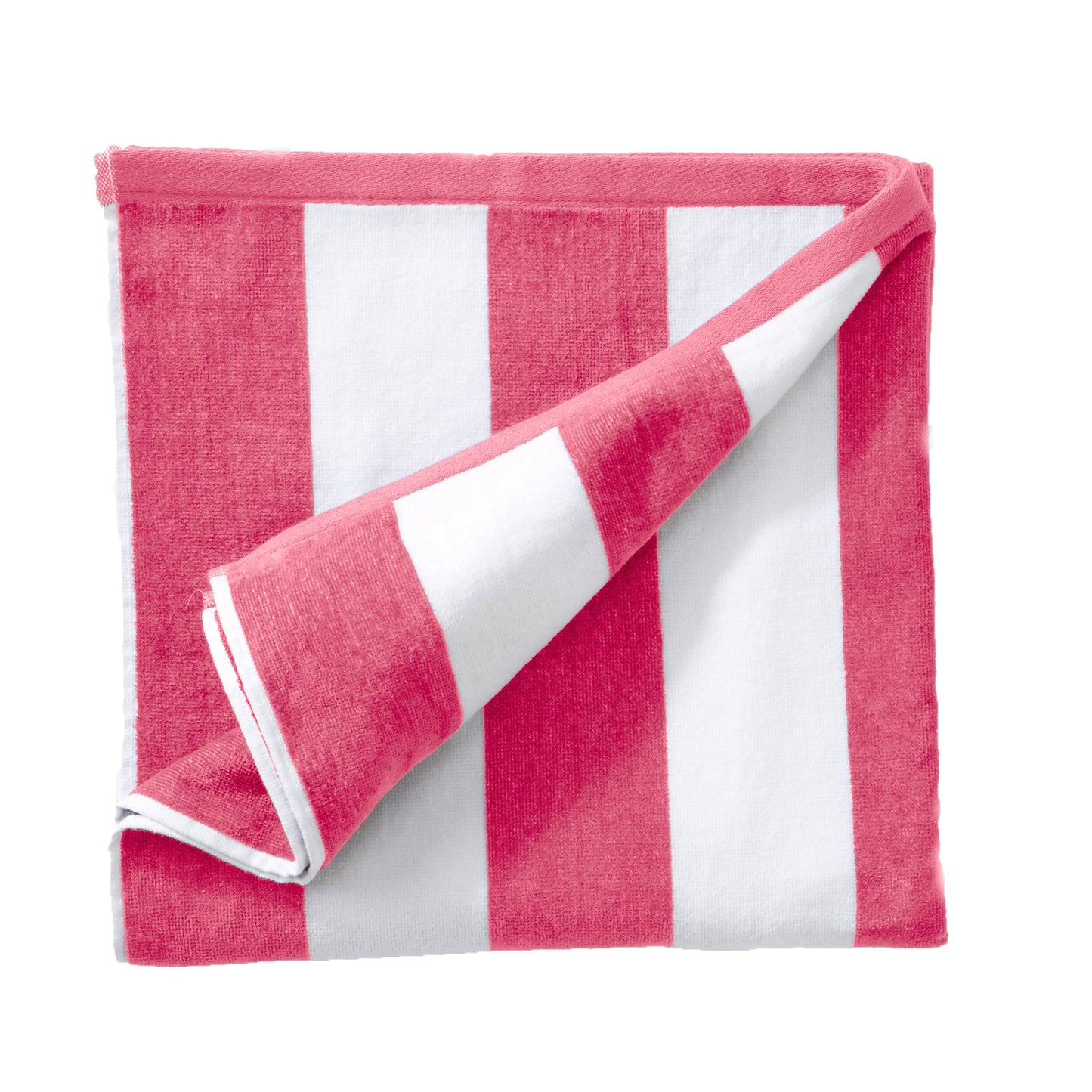 Cotton Velour Cabana Stripe Beach Towel - Novia Collection