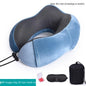 U Shaped Memory Foam Neck Pillows Soft Travel Pillow Massage Neck Pillow Sleeping Airplane Pillow Cervical Healthcare Bedding Outdoor Neck Support Pillow Headrest Travel Folding Slow Rebound Journey Trip Cushion Memory Foam Travel Pillow Neck Pillow