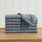100% Cotton Checkered Jacquard Bath Towel Set - Giuliana Collection