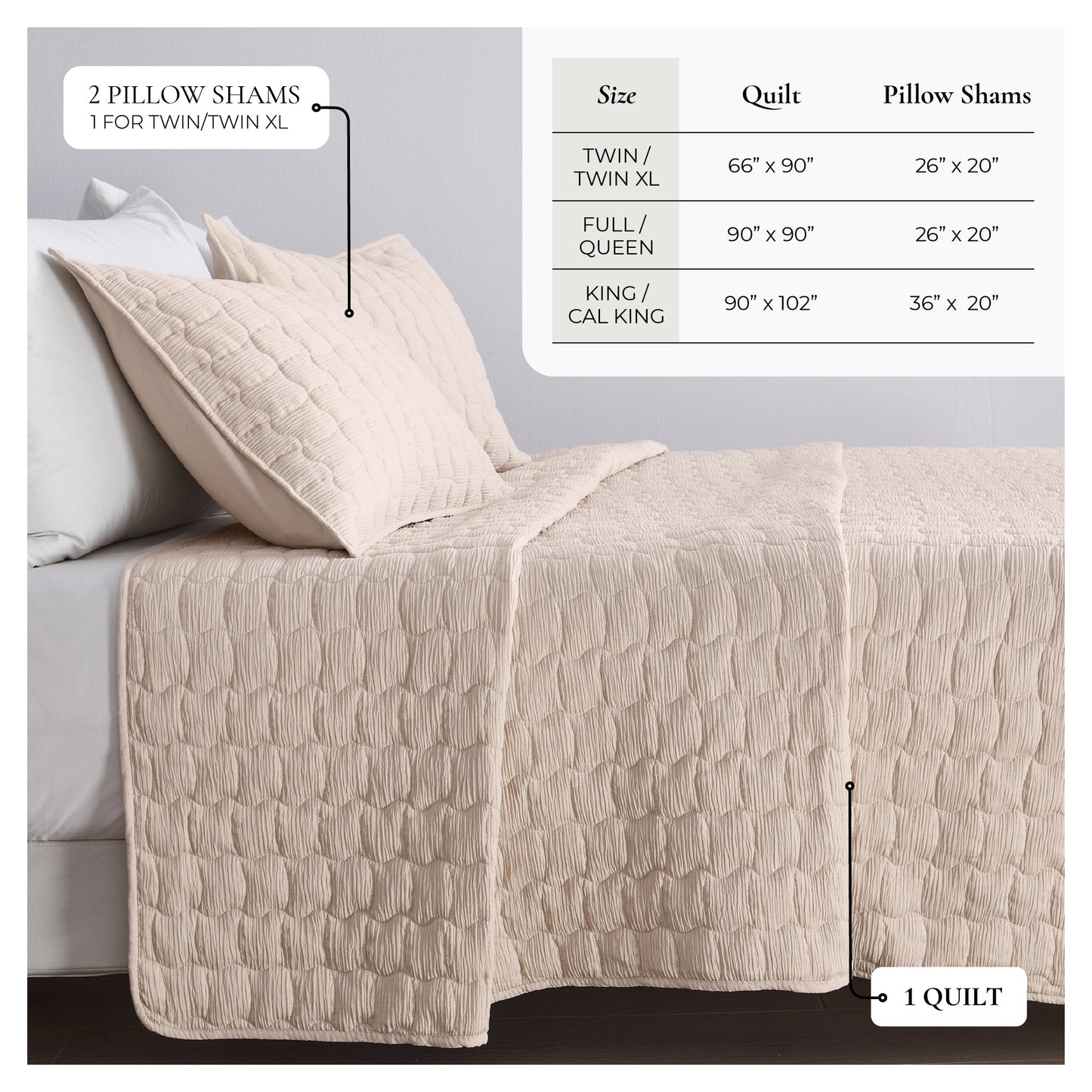 Gauze Quilt Set - Wave Stitch Collection